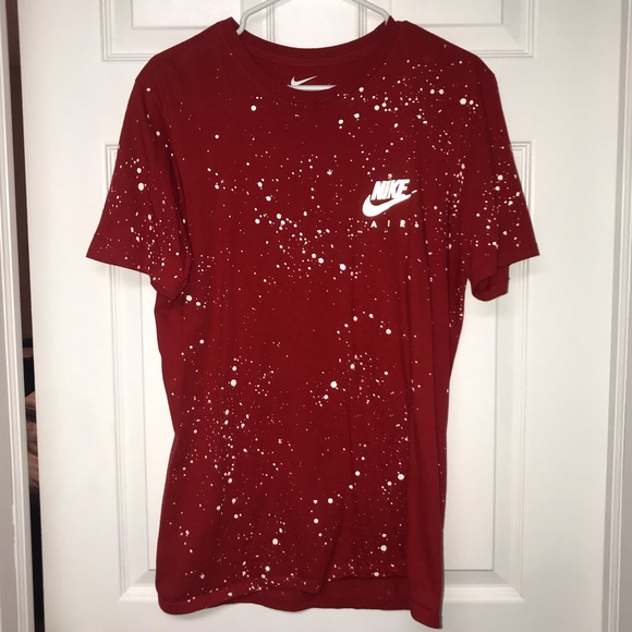 red & white nike shirt